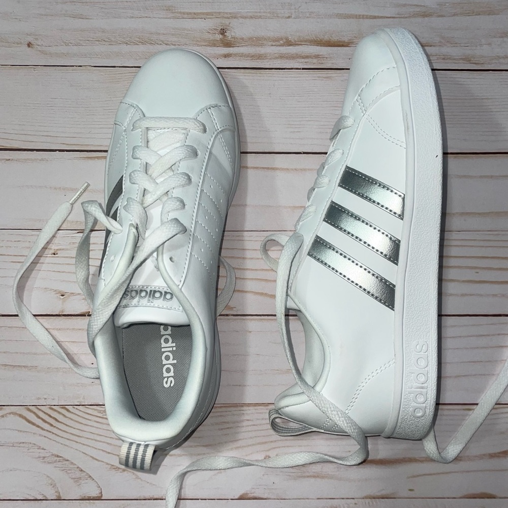Brand New White with Silver Sneakers